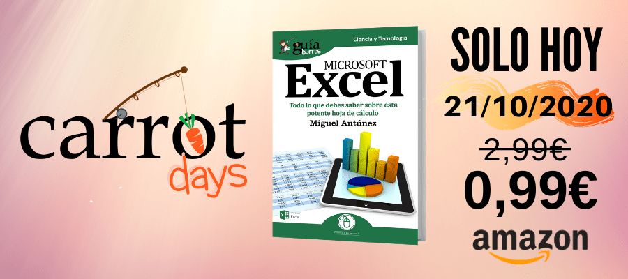 La versión digital del «GuíaBurros: Excel» a 0,99€ en Amazon